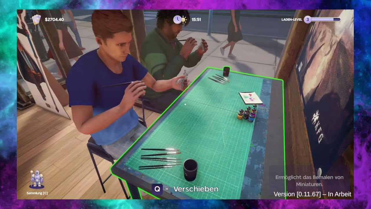 Tabletop Game Shop Simulator #2 Maltisch und Figuren bemalen