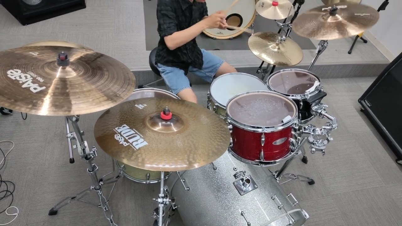 【叩いてみた】緑黄色社会「ピンクブルー」 #緑黄色社会 #リョクシャカ  #ピンクブルー #叩いてみた  #高1  #独学