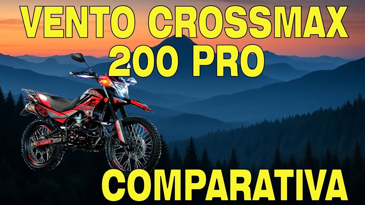 VENTO CROSSMAX 200 VS XR 190L 2.0 VS TTR 200 VS MRX 200 VS XPULSE 200 COMPARATIVA DE FICHAS TECNICAS