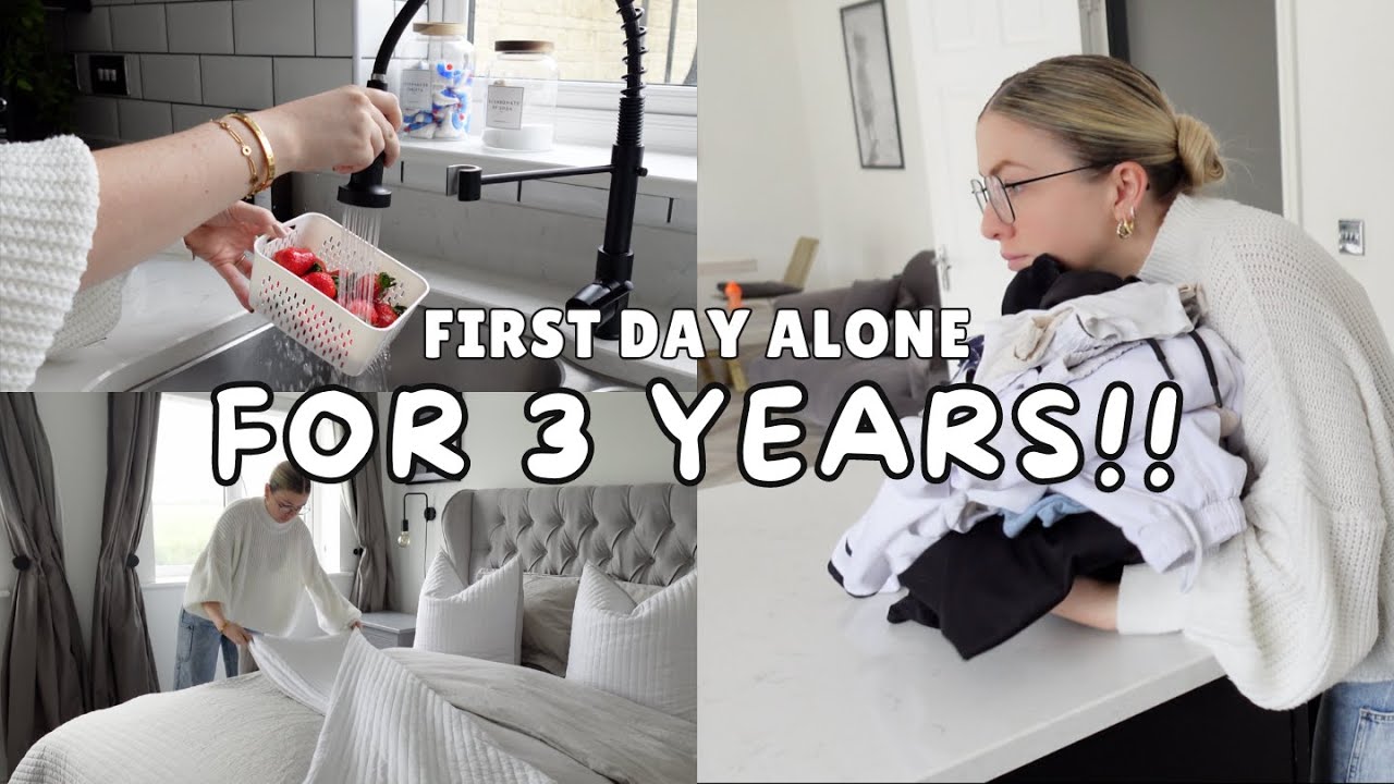 EXTREME MUM MOTIVATION!! CLEANING, HOUSEWORK & CHORES ! MY FIRST DAY ALONE ...