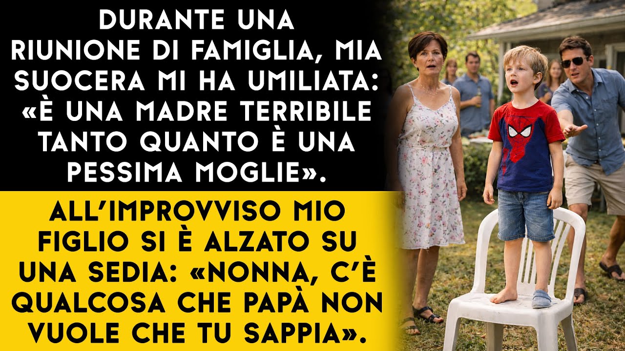 La riunione di famiglia stava andando alla perfezione… finché mio figlio non ha detto la verità