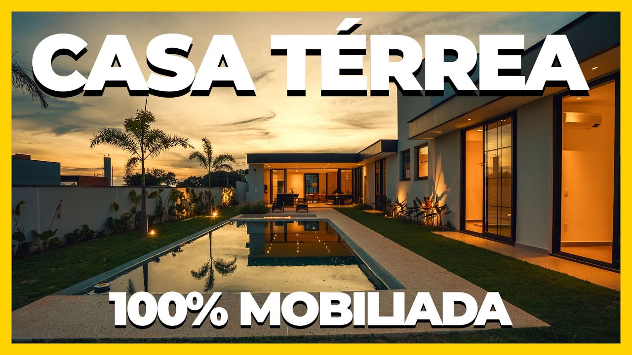 100% MOBILIADA, ESSA CASA TÉRREA É REALMENTE COMPLETA!