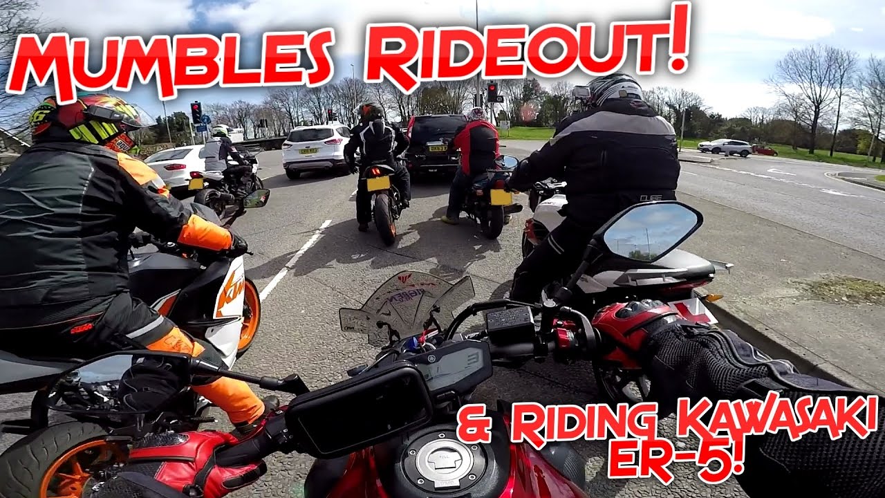 #155 Mumbles Rideout! & Riding Kawasaki ER-5!