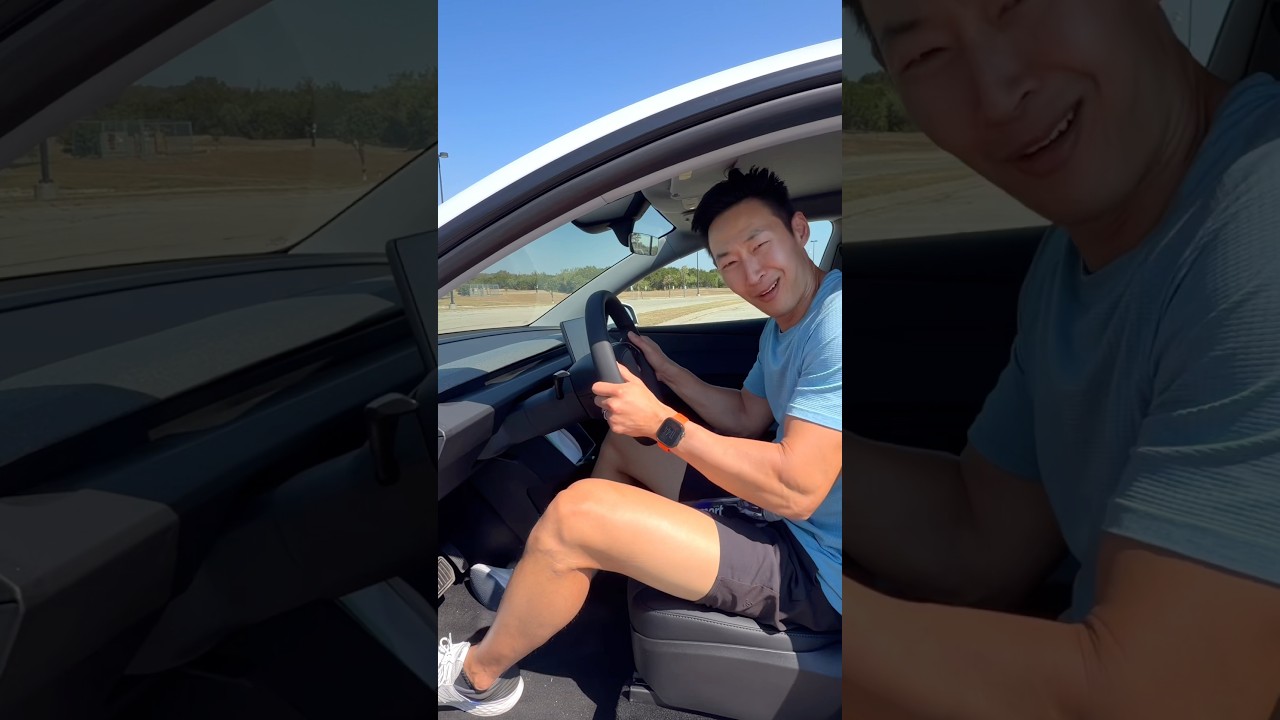 Testing the new Model Y standard for the first time POV.
