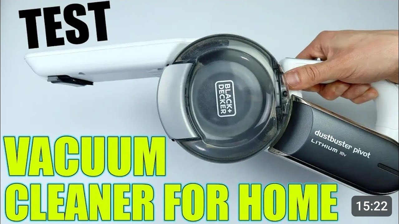 Black Decker PV182OL 18V Pivot Dustbuster Handheld Vacuum Cleaner For Home -Unboxing & Testing