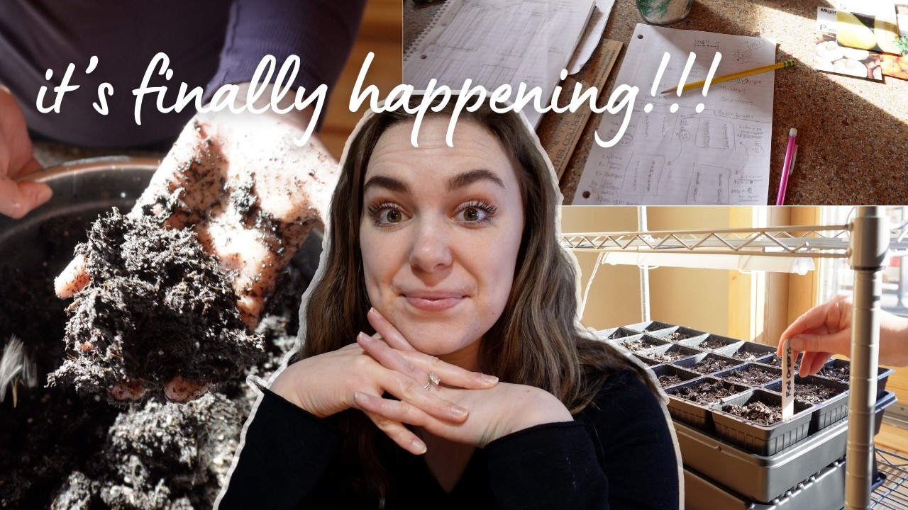 it's finally time... 🧅 | starting my onion seeds + garden mapping!