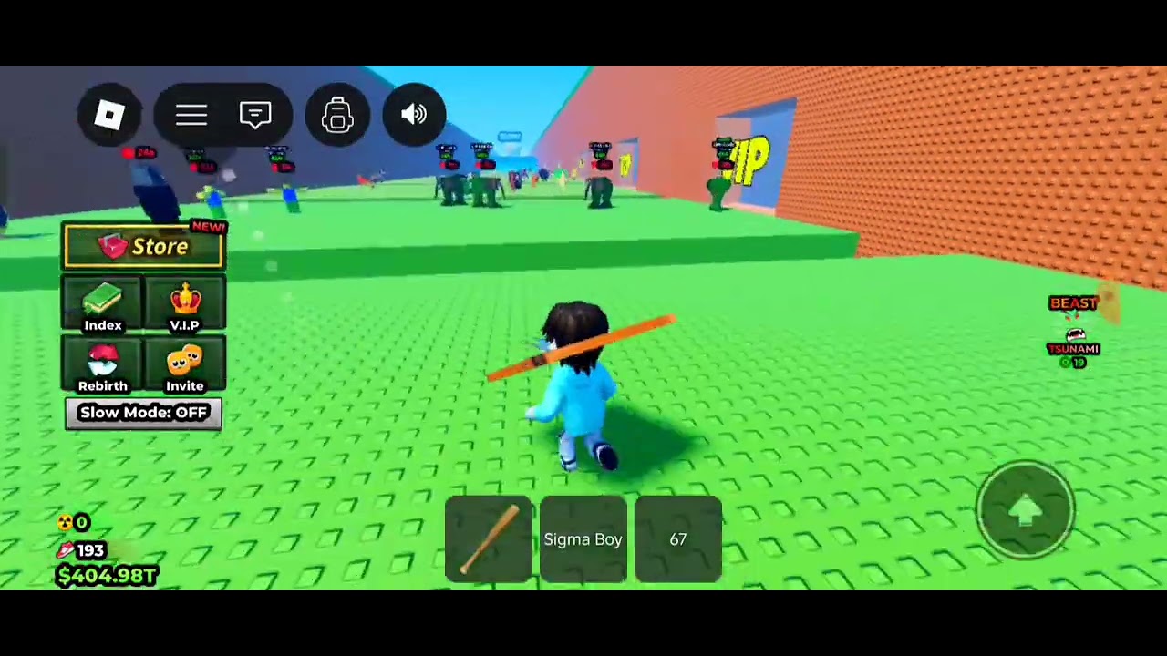 Playing escape tsunam for brain rot 
