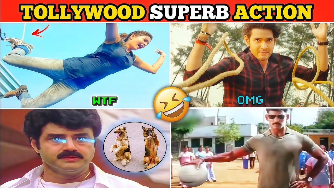 South Ka Super Action | Funniest Tollywood Action Scenes 😅
