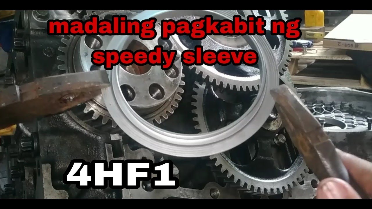 napakadaling pagkabit nang speedy sleeve / crankshaft oil ring 4HF1 (john orlasan)