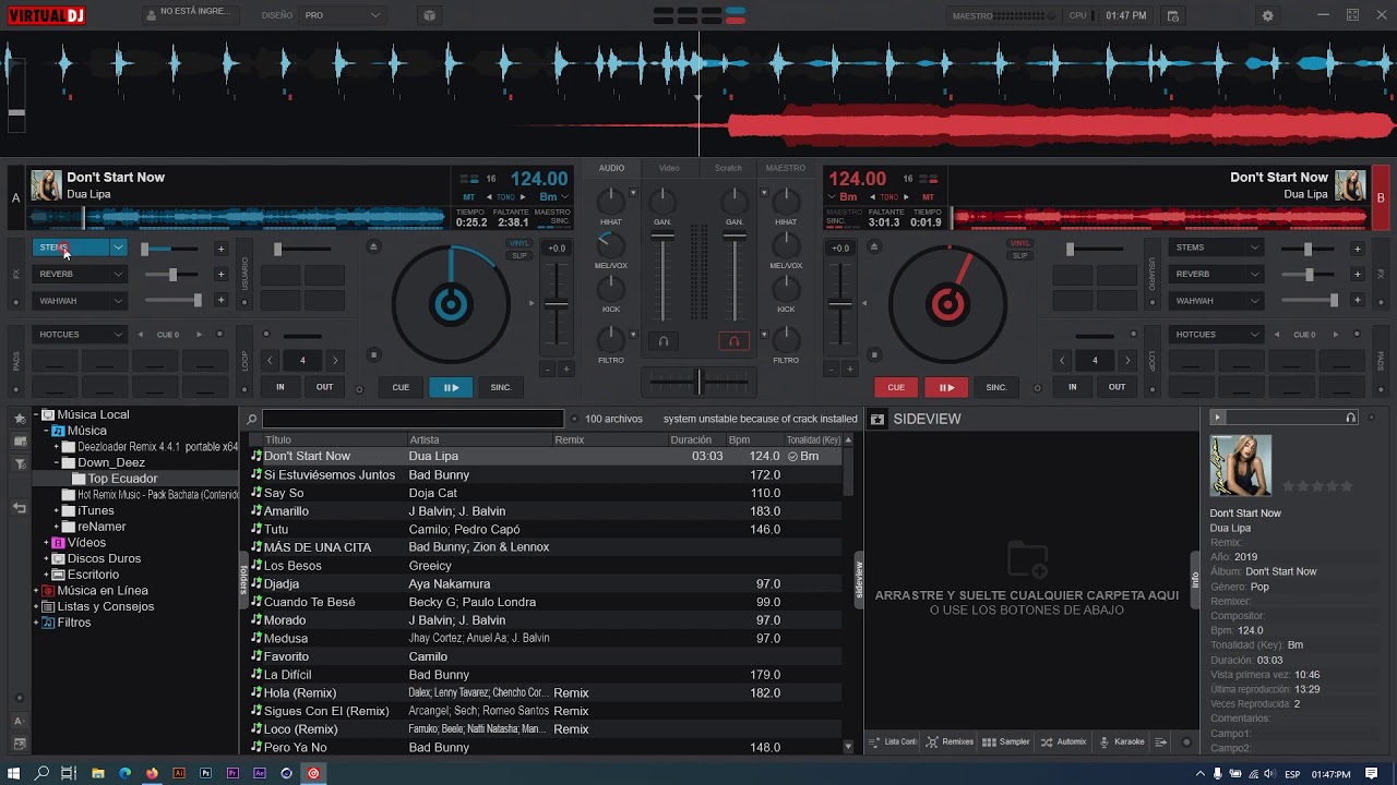 Eliminar la voz a canciones en Virtual Dj 2021