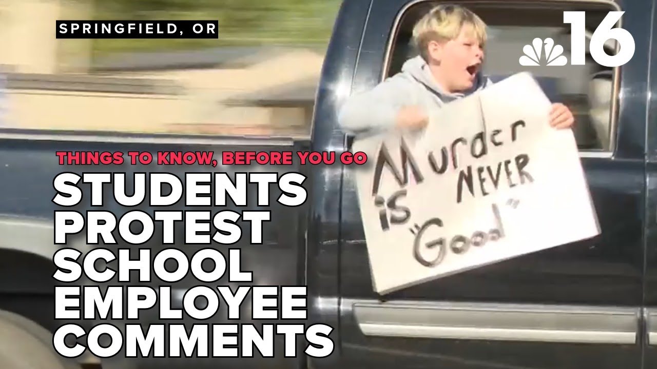 Things to know, before you go: Thurston High students protest employee's comments on Kirk shooting