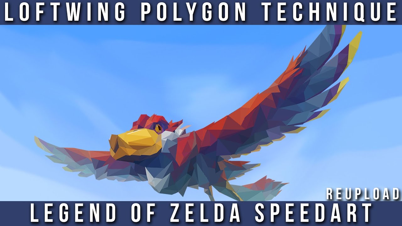 Loftwing Polygon Effect Speedart - The Legend of Zelda