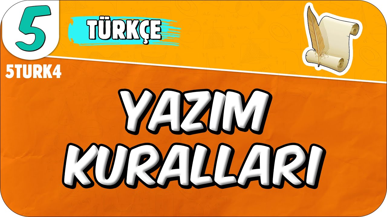 Yazım Kuralları 📙 5. Sınıf Türkçe #2025