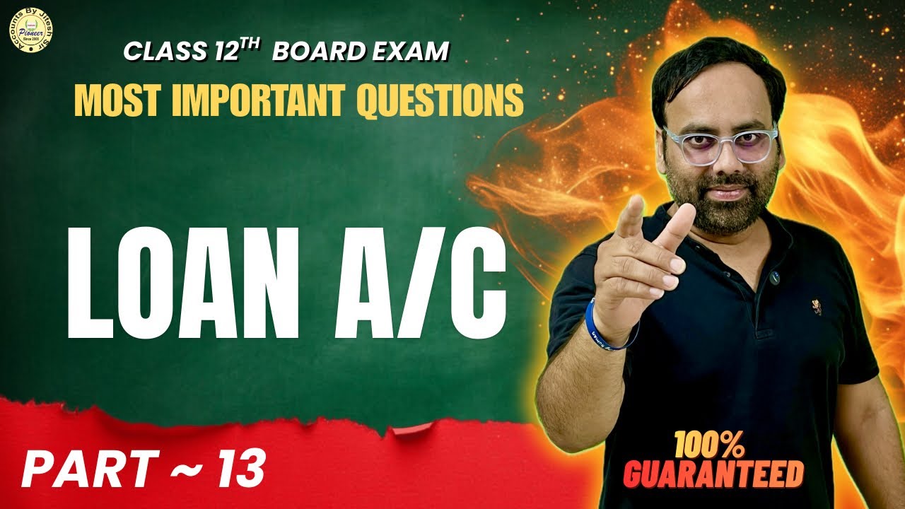 12th CBSE/RBSE Boards Special 📚 Most Expected Accounts Questions || Part 13 || Jitesh Sir Strategy
