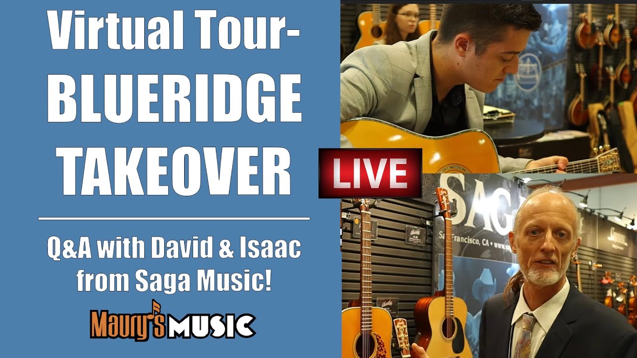 Virtual Tour - BLUERIDGE Q&A with David & Isaac from Saga Music!