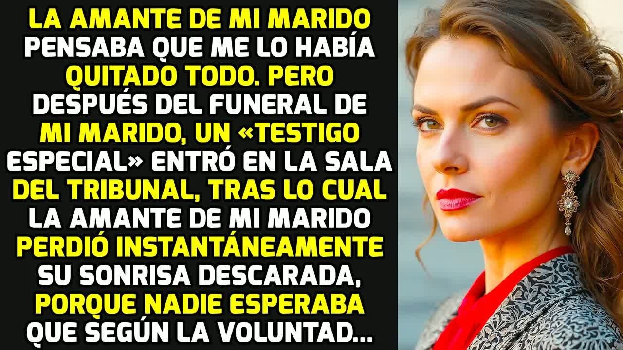 La Amante De Mi Marido Pensaba Que Me Lo Había Quitado Todo. Pero En El Tribunal Yo.. HISTORIAS VIDA