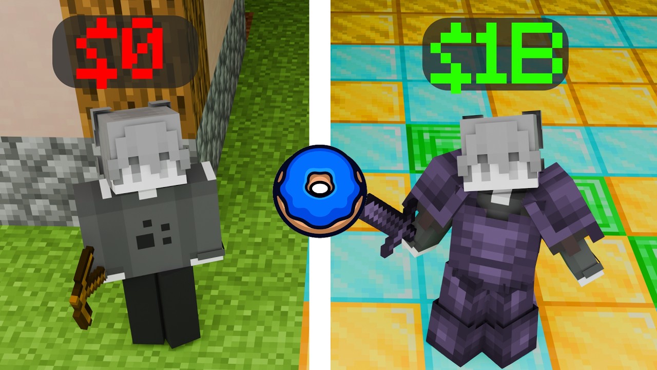 I went from 0 to 1 BILLION on the Donut SMP - Ep 1