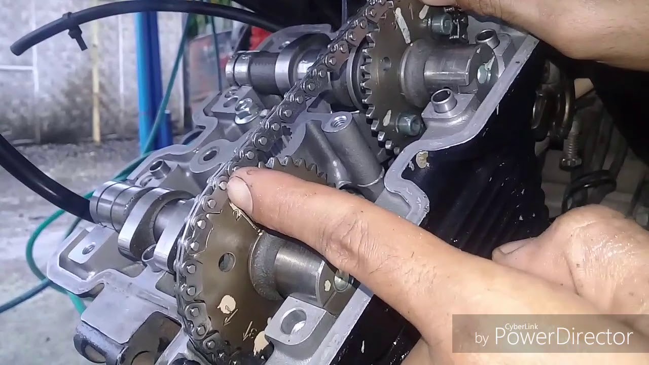 Cara Menge-Topkan atau memasang gigi timing pada mesin suzuki satria f150