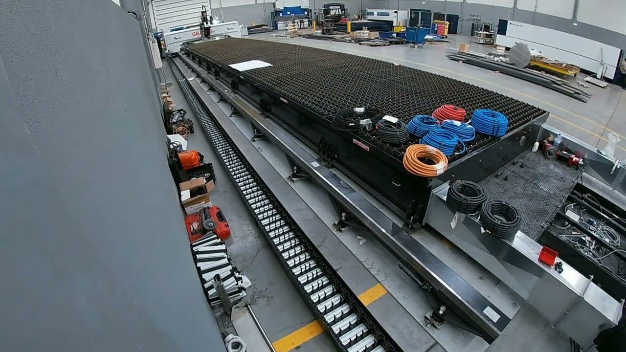 Ficep Gemini 32 plasma machine time lapse installation
