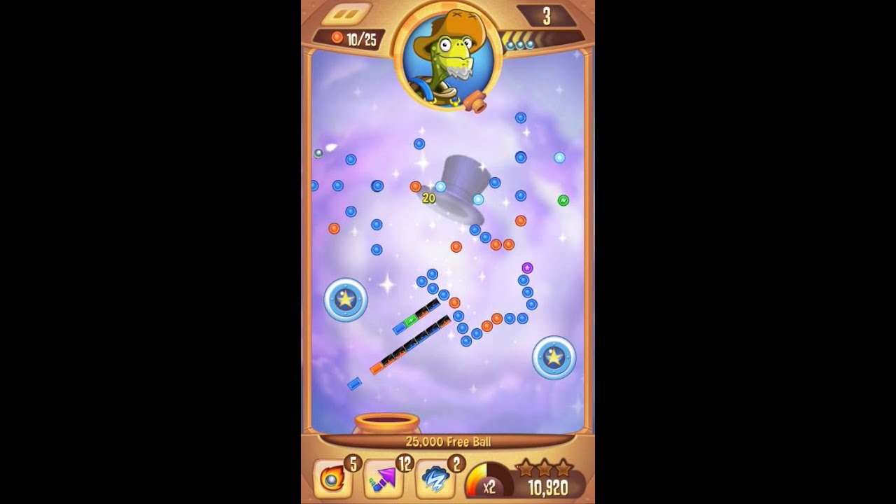 Peggle Blast: Level 166 Warren returned!