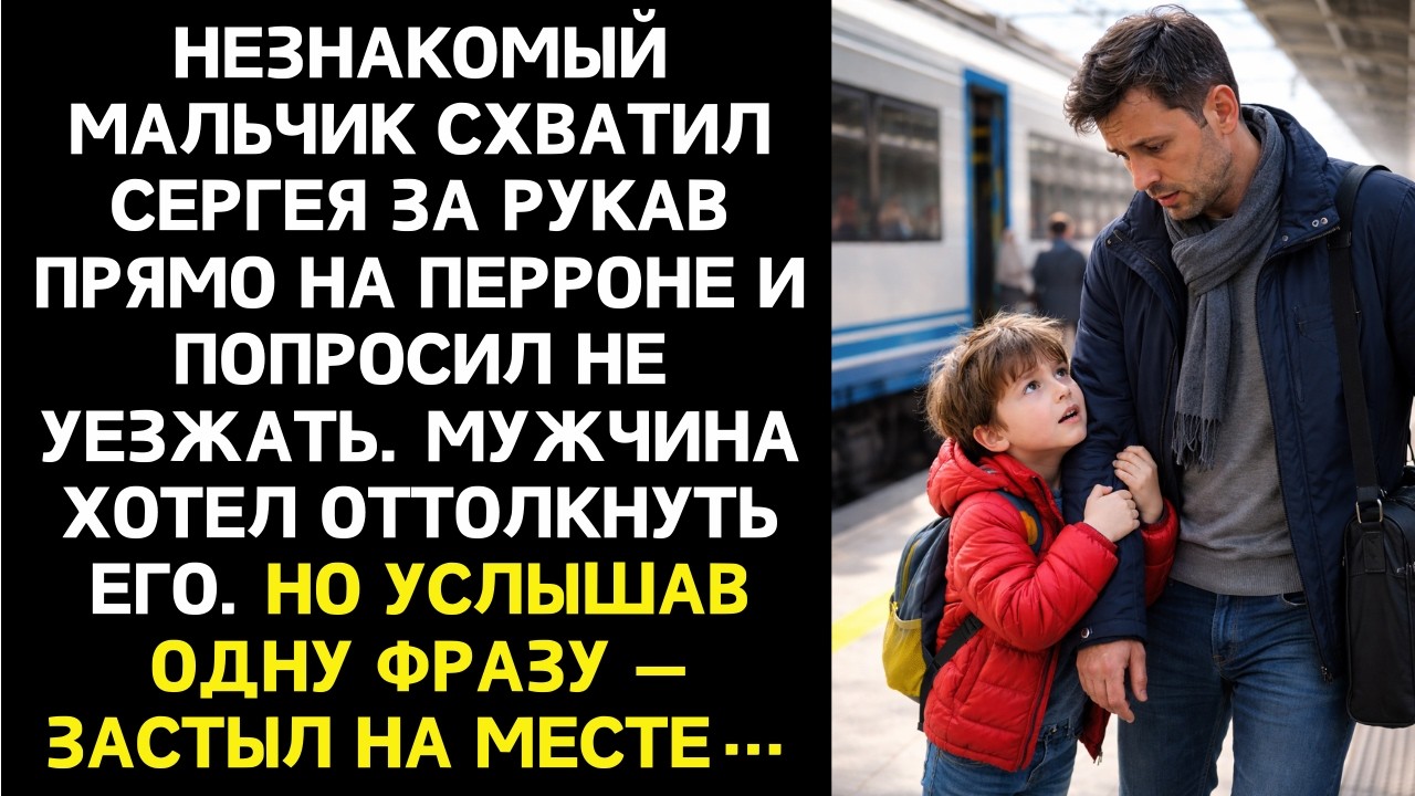 Мальчик подошёл к незнакомцу на вокзале и попросил НЕ УЕЗЖАТЬ, а когда объяснил почему...