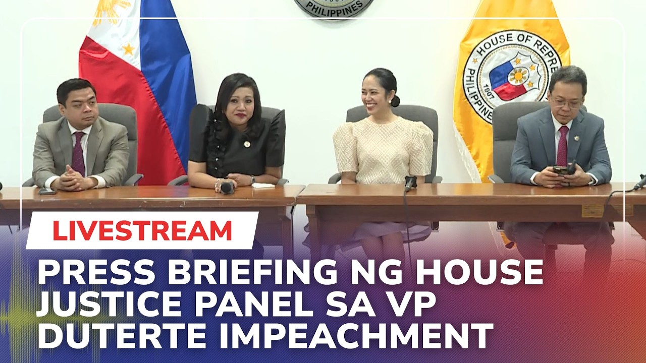 LIVE: House panel holds press briefing on VP Duterte impeachment | DZMM Teleradyo (03 March 2026)