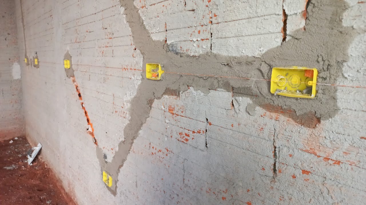 Como nivelar e alinhar caixinhas de luz em paredes