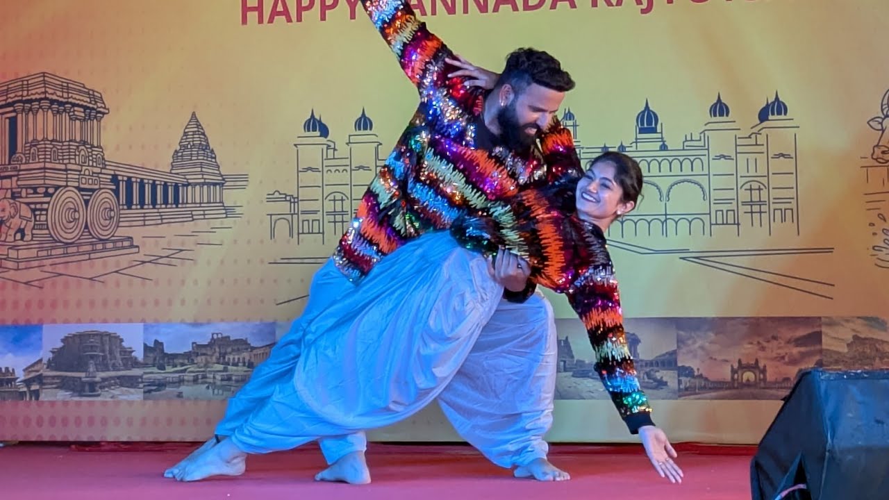 Kannada Rajyotsava vibes + couple dance magic ✨💛❤️