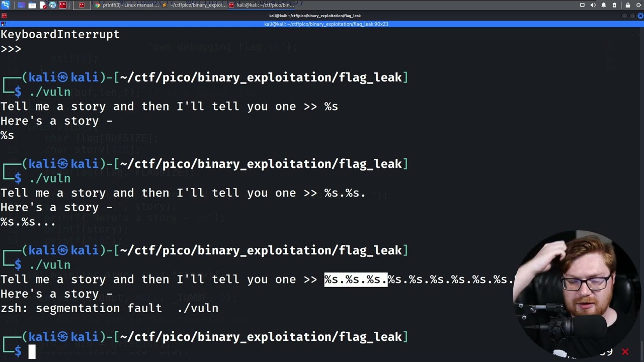 Уязвимости формата строки printf (PicoCTF 2022 #46 'flag-leak')