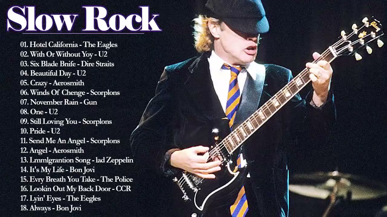 MuSic For LiFe - Slow Rock love Song Nonstop   U2, Dire Straits, Aerosmith, Bon Jovi, Eagles