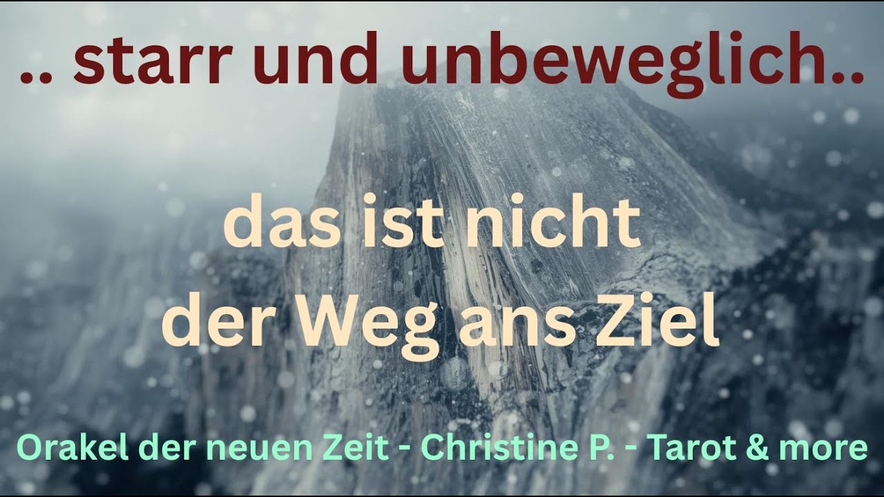 🐞 starr und unbeweglich 😶,- Flexibilität ist gefordert 