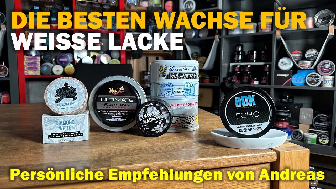 Die besten Wachse für weisse Lacke - Neowax, Dodo Juice, Fireball, Swissvax, ODK, HBS, Zymöl & Co.