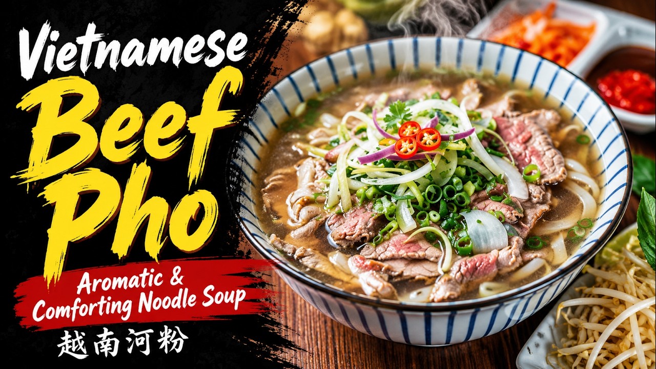 Vietnamese Beef Pho | Aromatic & Comforting Noodle Soup | Mini Spoon Asia | 越南河粉