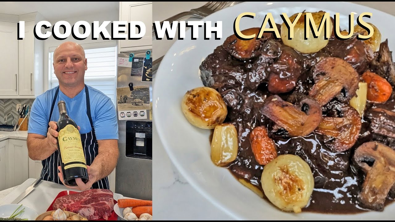 Classic Beef Bourguignon Made With Caymus Wine