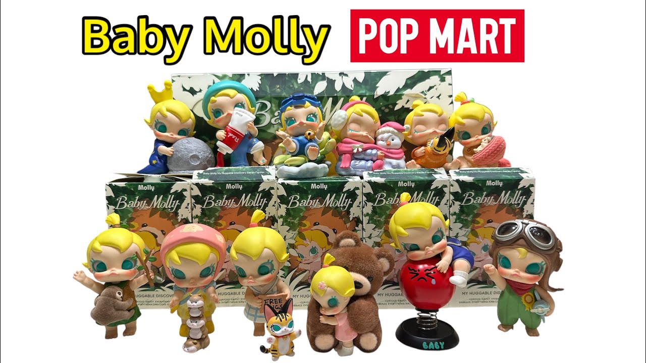 Распаковка и обзор Baby Molly My Huggable Discovery от Pop Mart