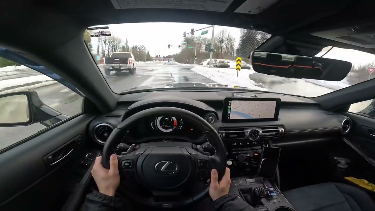 Lexus IS 500  - POV Snow Drive (4K) | Launch Edition