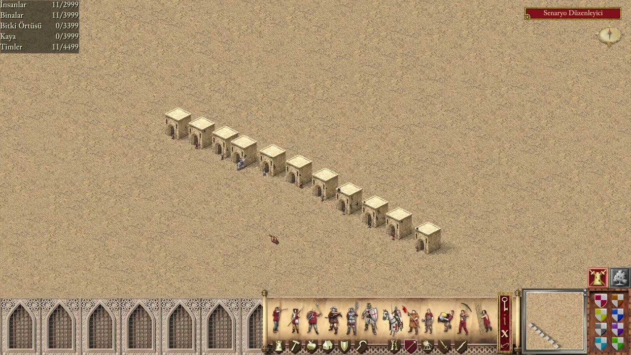 Stronghold Crusader Definitive Edition Askerlerin Taş kapılara Hasar Verme Süreci
