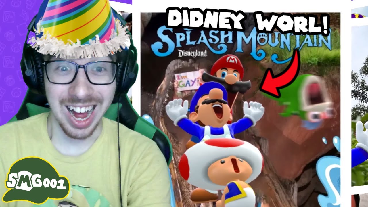 DIDNEY WORL! | SMG4 - REMASTERED64: Mario's Road Trip Reaction!