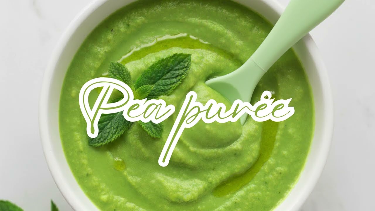 🧸 Beary Good Food | Homemade Pea Pur&eacute;e for Babies 💚