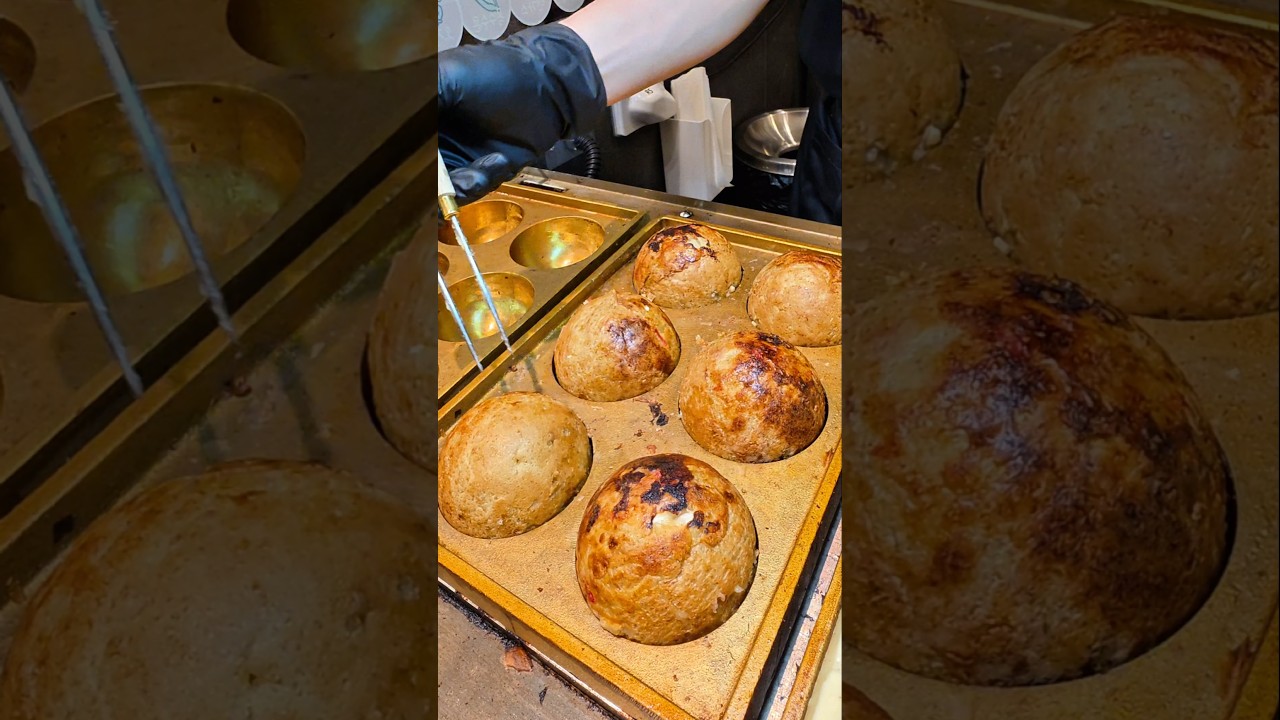 Tokyo-Style Takoyaki in Seoul | Crispy Outside Creamy Inside Cheese  #Takoyaki #SeoulFood #foodie