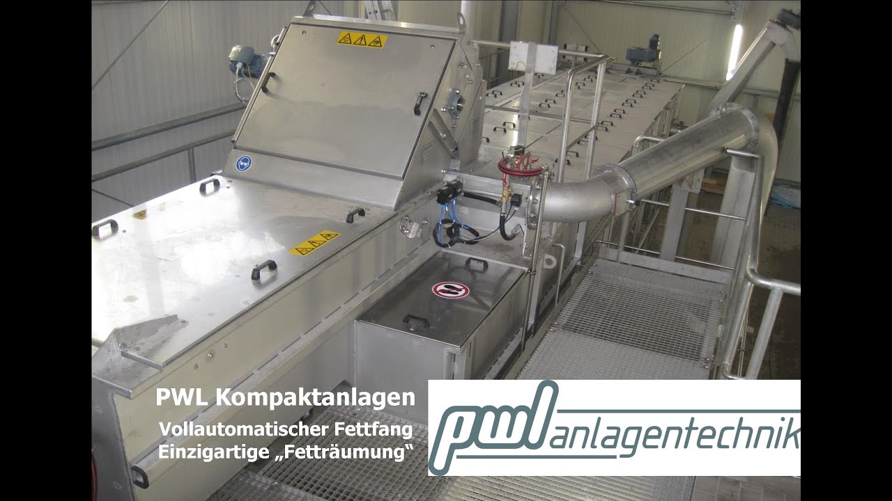 PWL Kompaktanlage - Fettfang mit einzigartigem Fettabzug