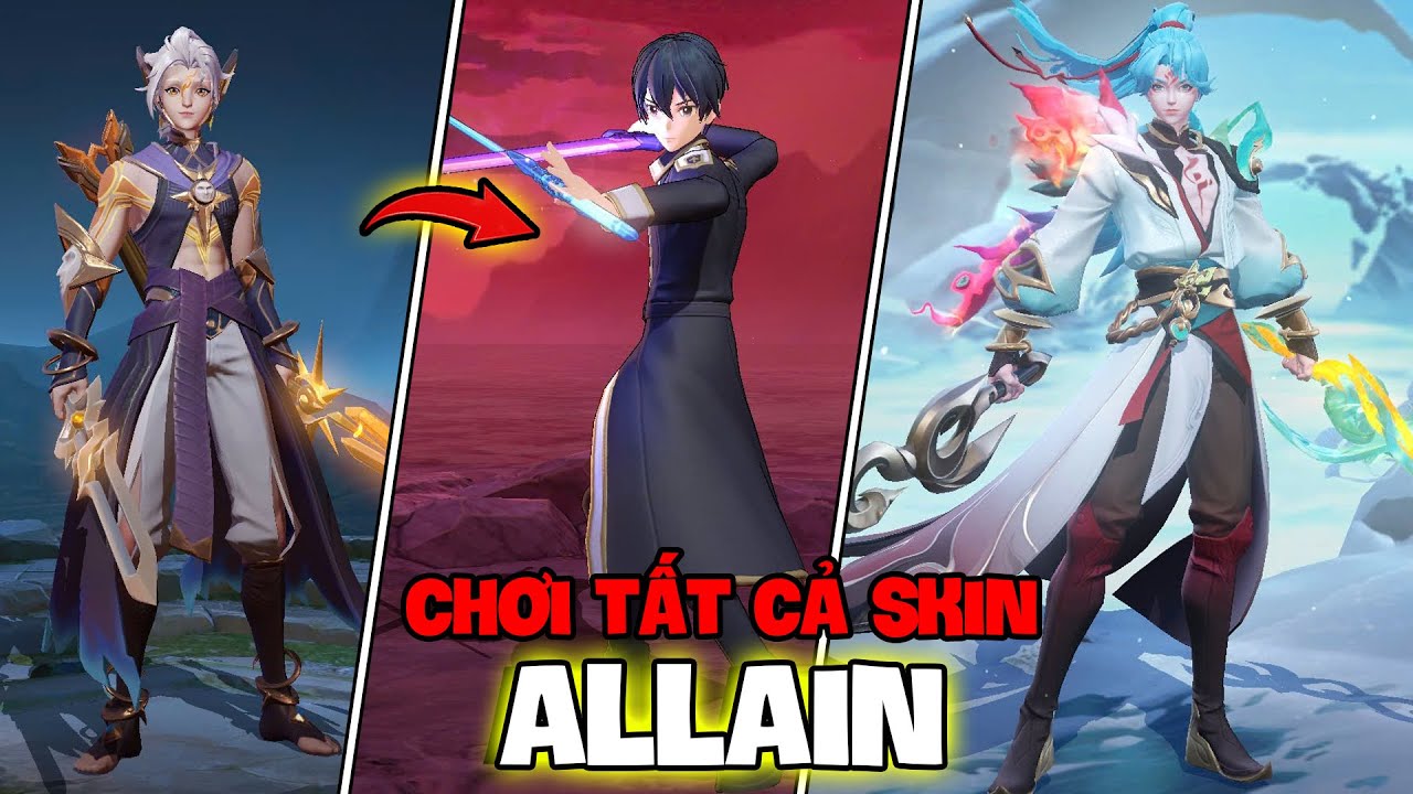 VUX MỘT NG&Agrave;Y LEO RANK VỚI TẤT CẢ SKIN ALLAIN COMBO KIẾM SĨ MẠNH NHẤT LI&Ecirc;N QU&Acirc;N MOBILE