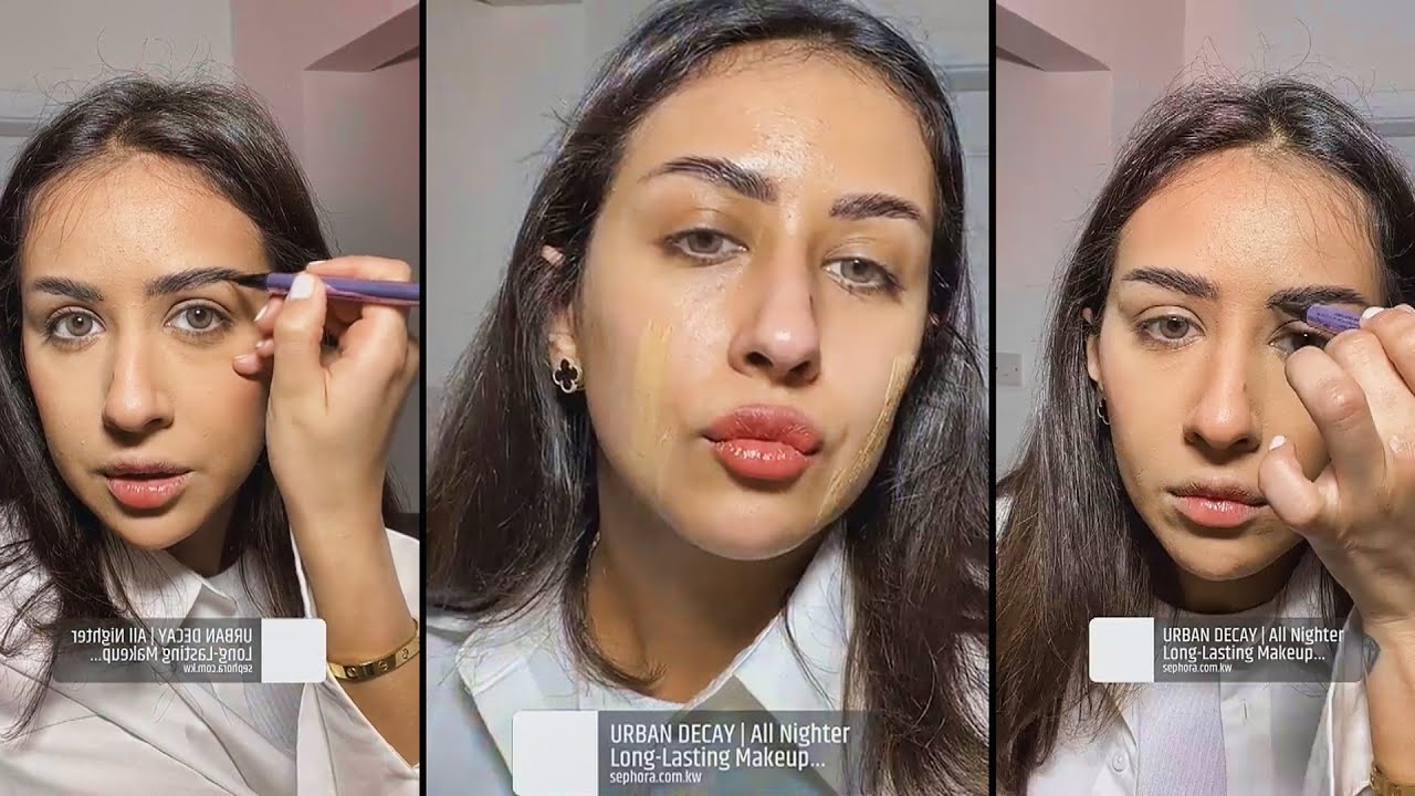 فرح الهادي ميك اب تتوريال خفيف سريع من سيفورا❤️