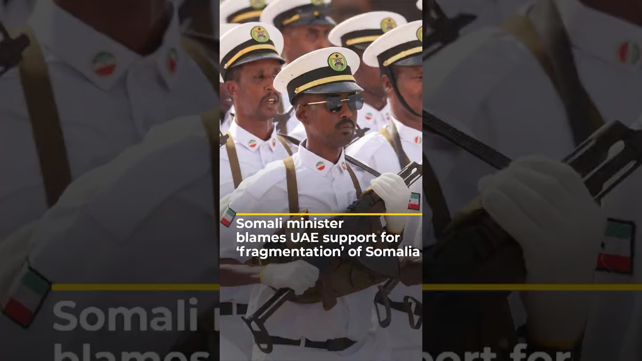Somali minister blames UAE support for &lsquo;fragmentation&rsquo; of Somalia | AJ #shorts