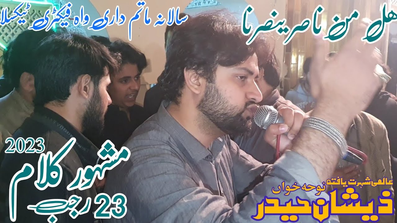 Hal Min Nasir Yansurna|zeeshan Haider| #zeeshanhaider نوحہ خواں ذیشان حیدر