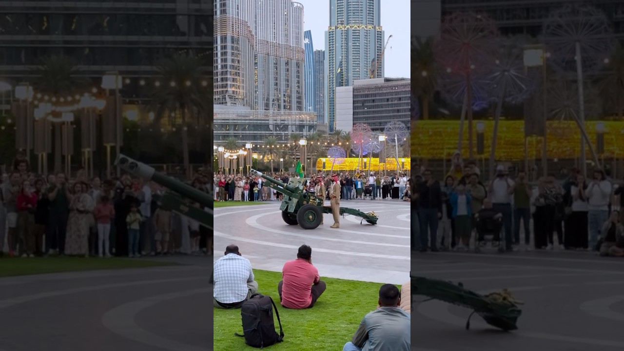 Iftar Cannon in Dubai #shorts #youtubeshorts #trending #ytshorts #viralvideo #dubai #reels #ramadan