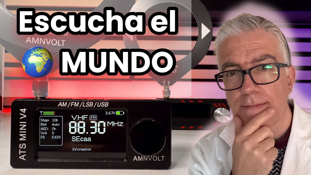 🤔¿La mini radio más impresionante del año? - 📻 Lo recibe TODO AM/FM/LSB/USB - AMNVOLT ATS MINI V4