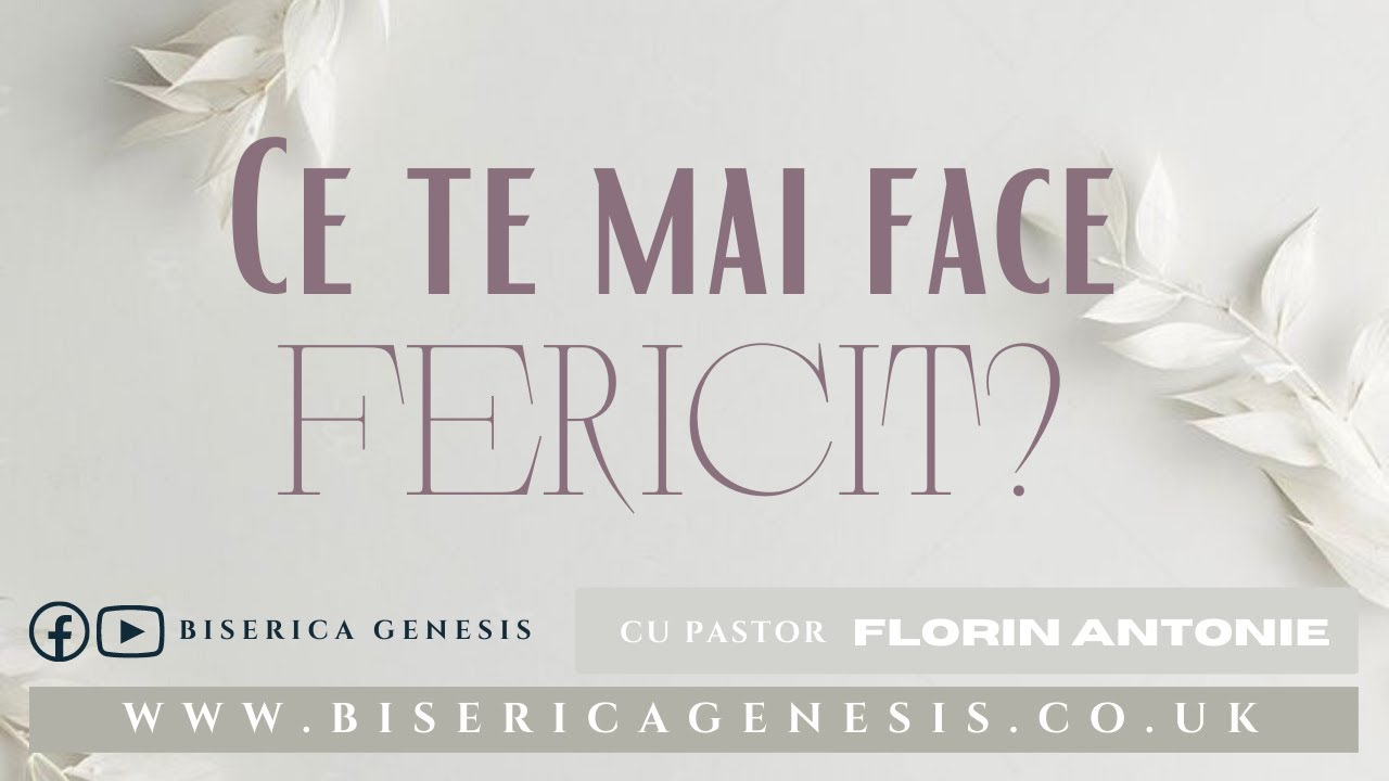 Ce te mai face un om fericit? - Florin Antonie