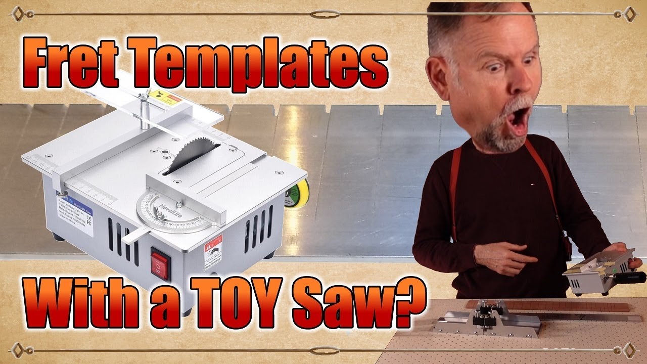 Can I make an accurate fret-slotting template with a toy table saw?