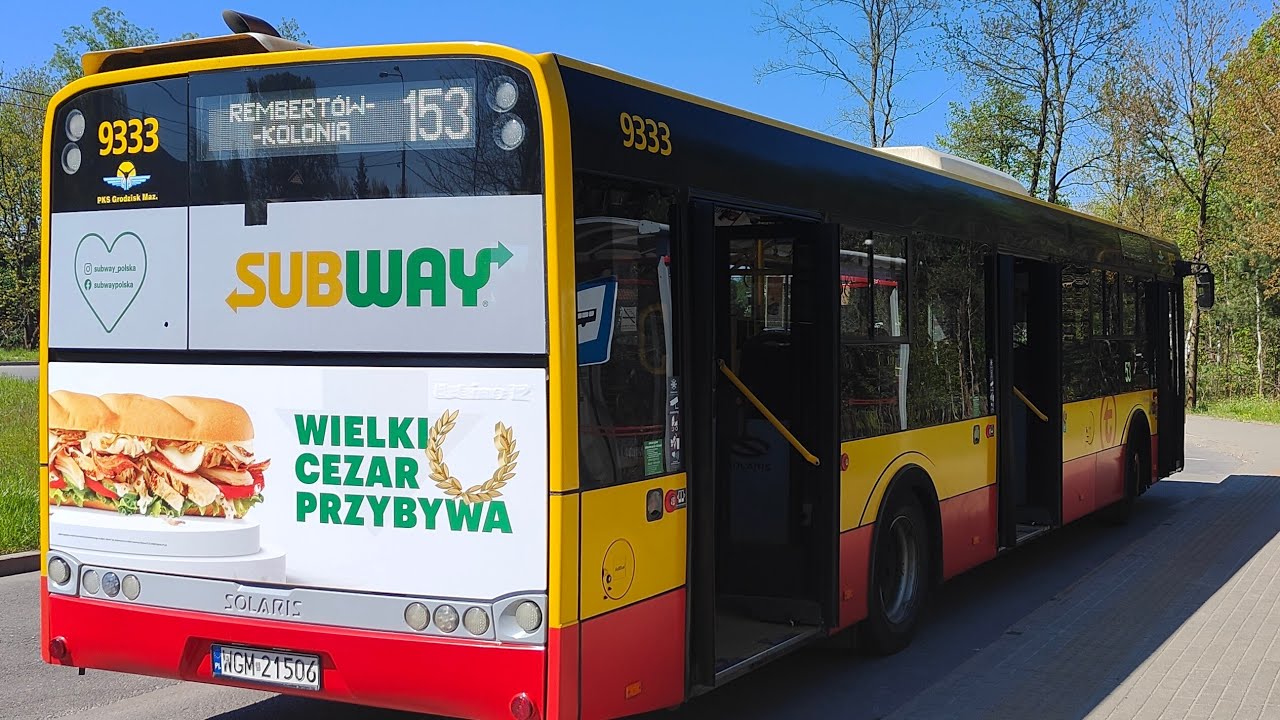 Linia 153 - Solaris Urbino 12 III #9333 ( PKS Grodzisk Mazowiecki )